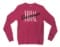 Total Damage Men/Unisex Long Sleeve Sweatshirt in Heather Sport Dark Maroon Color